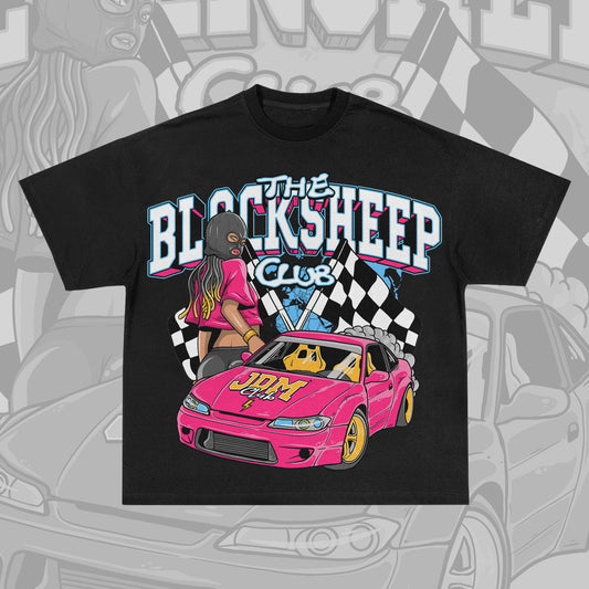 BLACK “JDM CLUB” TSHIRT