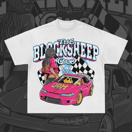 WHITE “JDM CLUB” TSHIRT