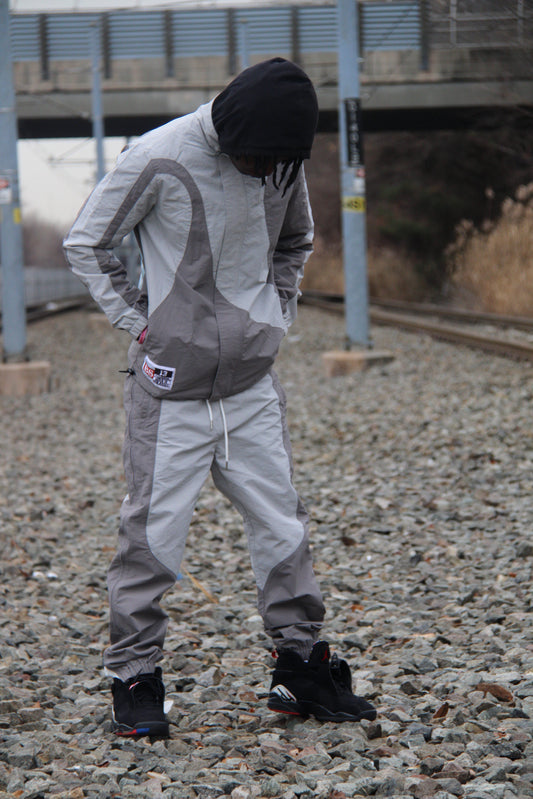 VALOR GRAY "PIT CREW STARTA" WINDBREAKER SET