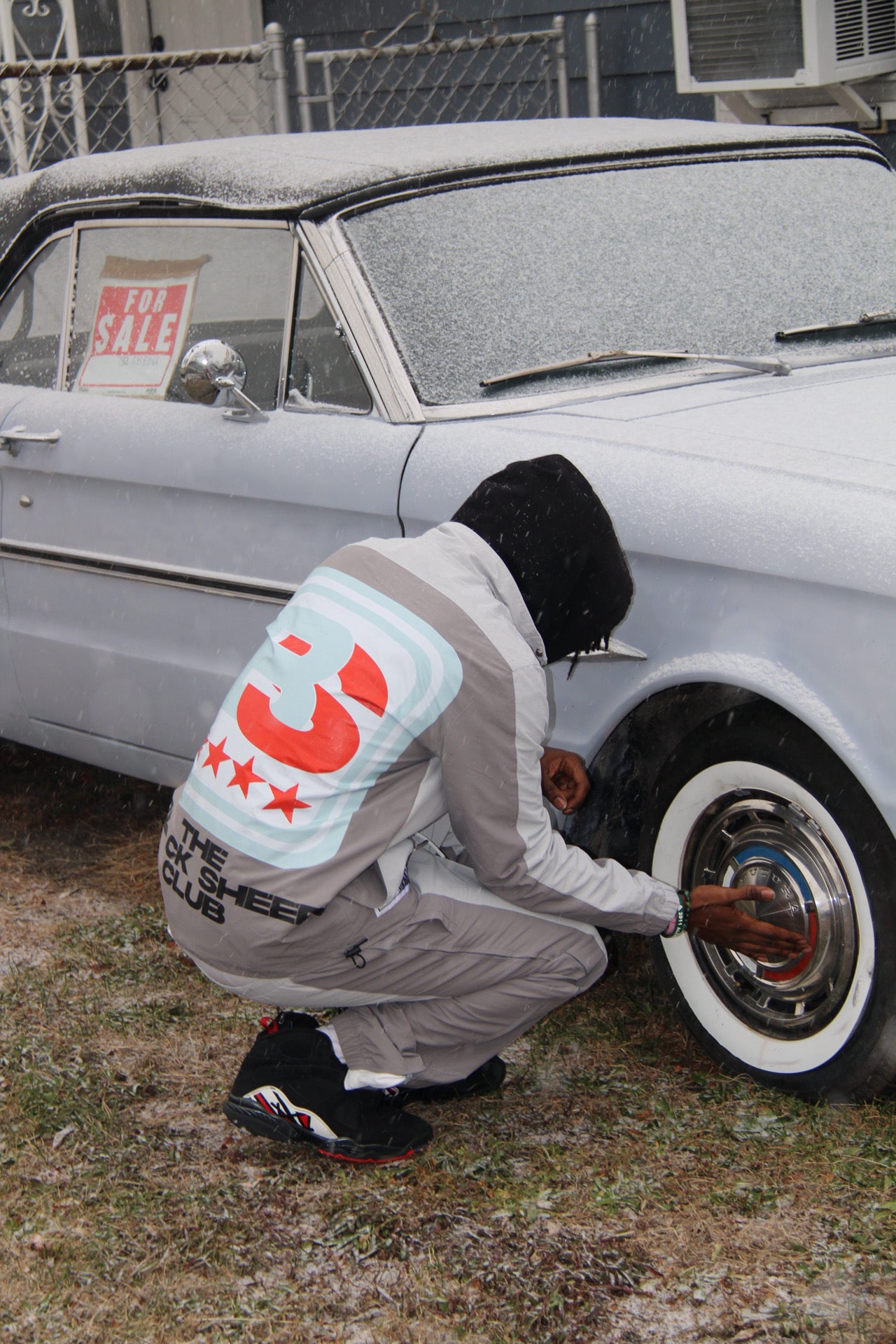 VALOR GRAY "PIT CREW STARTA" WINDBREAKER SET